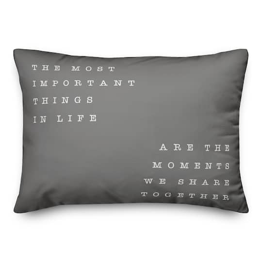 Moments We Share 20" x 14" Throw Pillow